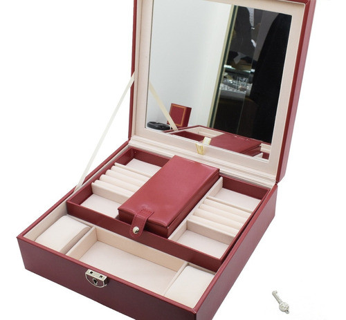Caja Alhajero Organizador Rojo Premium 1