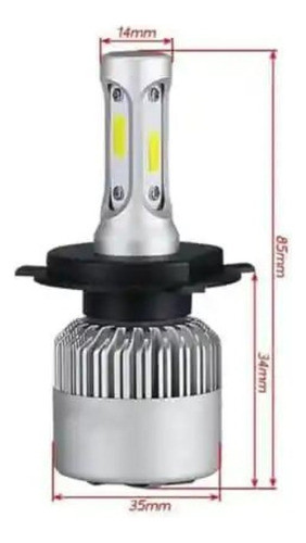 Super Led Con Conector H4 8000k + Instalación Básica 1