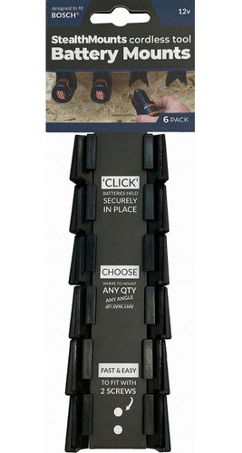 Soporte De Herramientas Bosch 12v Bateria Stealthmounts-xr 0