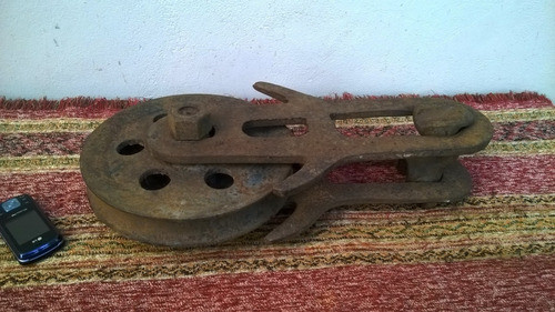 Buen Antigua Roldana Robusta Del Ferrocarril 0