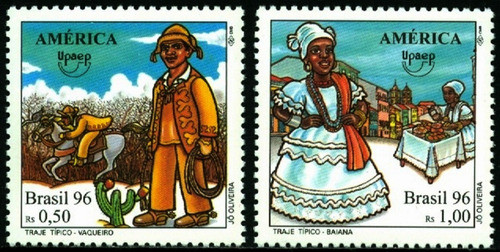 Tema América Upaep - Trajes Típicos - Brasil - Serie Mint 0