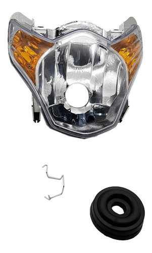 Bloco Óptico Farol Pisca Laranja Titan 150 Mix 2009 Até 2010 0