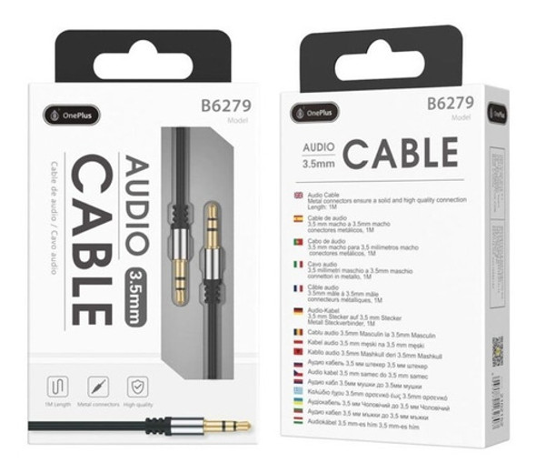 Cable Auxiliar Audio Mini Jack 3.5mm Macho 3.5mm A Macho 3.5 1