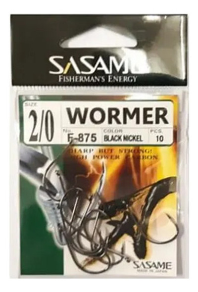 Anzuelo Sasame Wormer N° 2/0 F-875 10 Unidades 0