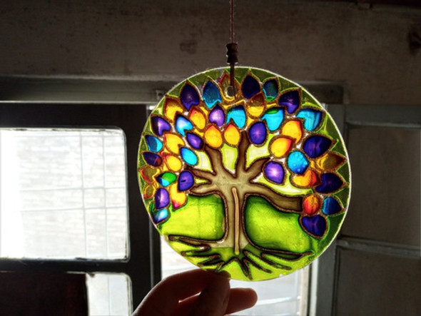 Colgante Árbol De Vidrio 1 Colgante Árbol De Vidrio 1