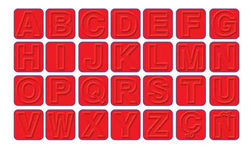 Carimbo Infantil Letras Do Alfabeto Brinquedo Didático 1