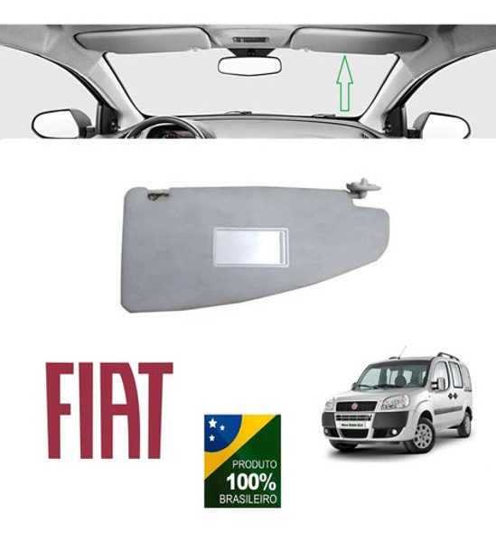 Quebra-sol Fiat Doblo 2011 Cinza Peça Nacional Direito 0