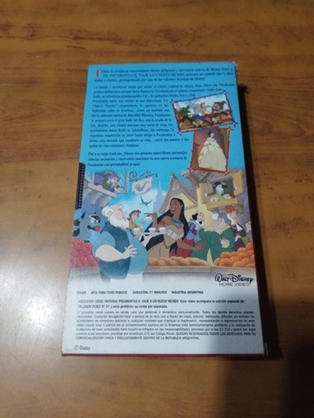 Vhs Pocahontas 2 Viaje A Un Nuevo Mundo. 1