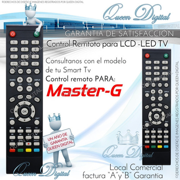 Control Remoto Para Master G Lcd Led Tv Master-g 1