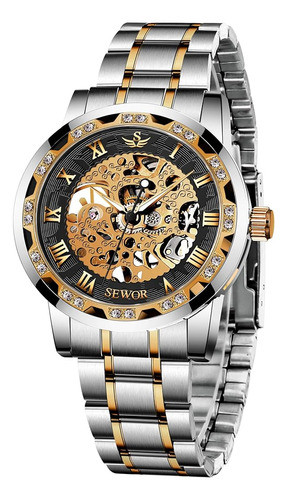 A Alps Watches, Relojes De Hombre Mecánico Hand-winding Skel 0