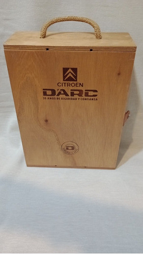 Caja De Madera Vacia Para Tres Botellas Obsequio De Darc 0