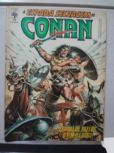 Gibi A Espada Selvagem De Conan  Nº 36 1º Edição 1987 1