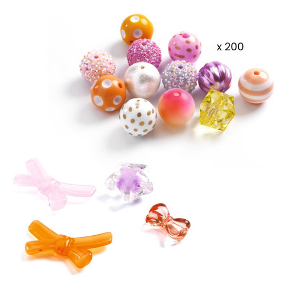 Juego Para Armar Pulseras Perlas Burbujas Oro Djeco 1