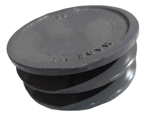 Polia De Ferro 130mm 2 Canal B Sem Furo 1