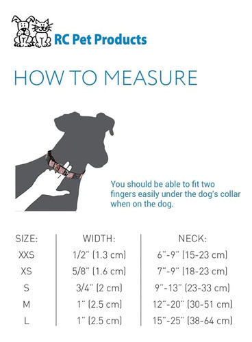Rc Pets 1  Collar Ajustable Clip Para Perros, Mediano, Graff 1