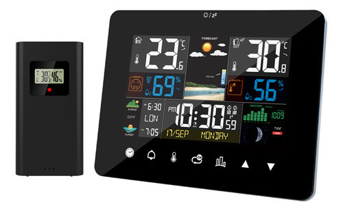Relógio De Alarme Multifuncional Lepmerk Touch Hygrometer 1