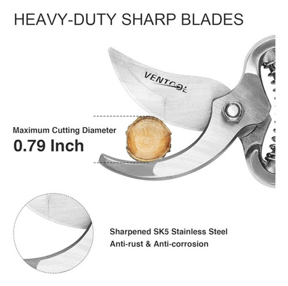 Tijeras De Podar De Derivación Afilada Ventool De 8 , Podado 1