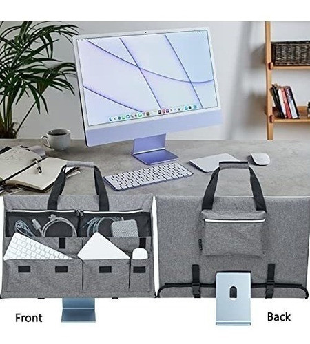 Funda De Viaje Para iMac De Escritorio De 24 Pulgadas Gris 1