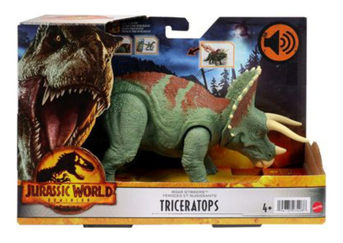 Dinosaurio Triceratops Ruge Y Ataca Caja 26x18cm  6356/hdx34 0
