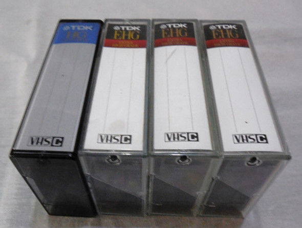 Lote De 4 Video Cassetes Vhs C Tdk Compactos Con Sus Cajas 0 Lote De 4 Video Cassetes Vhs C Tdk Compactos Con Sus Cajas 0