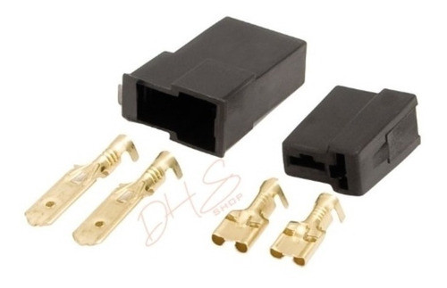 05 Conector Plug Encaixe Som 2 Vias - Completo!! 0