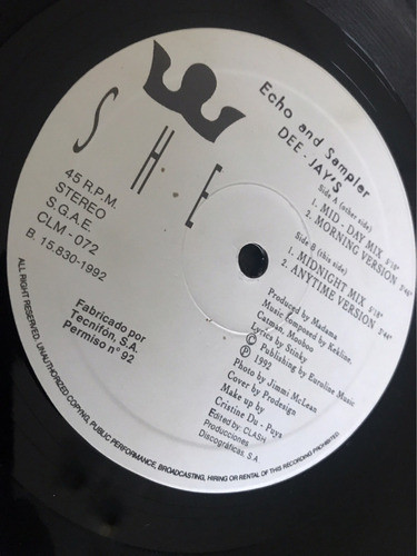 Disco Vinilo She / What Time Is It (spain) 1