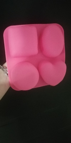 Molde Silicona Grandes Para Jabones X 4 Formas (h/150 Gr) 1