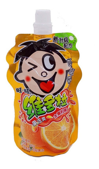 Gelatina Bebible Sabor Naranja 150ml. Marca Wang Zai 0