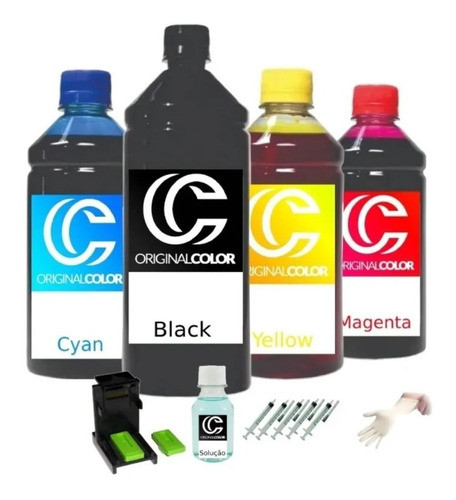 Kit Completo 450ml Para Recarregar Cartucho Da Canon 145 146 0