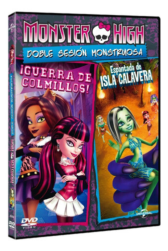 Monster High Guerra De Colmillos + Espantada... Dvd Original 0