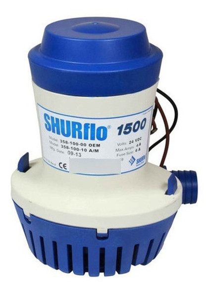 Bomba De Porão Shurflo Submersível 1500 Gph 12v Barco Náutic 0