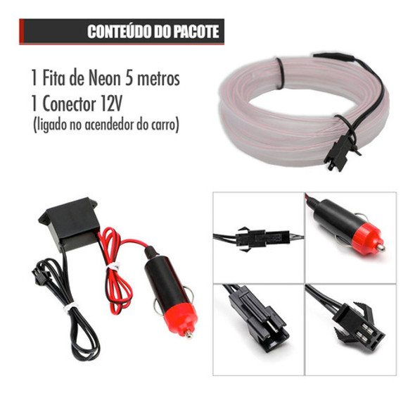 Fita Led Painel Jetta 2021 Luz Interna 5m Branco Frio 1