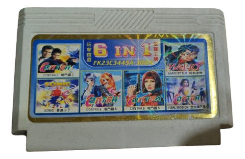 Cartucho Multiple 6 In 1  Fk 23c3 / Super Contra - Mas -mg- 0