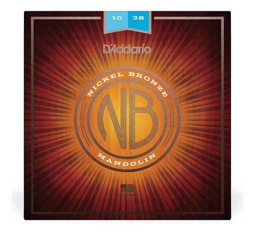 D'addario Nbm1038 Níquel Bronce Mandolina Cuerdas, Ligero, 1 1