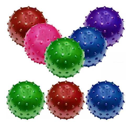 10 Pelota Con Pinches Estimulación Sensorial Táctil Inflable 1