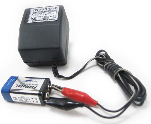 Cargador Para Baterias 9v Con Pinzas Cocodrilos 0