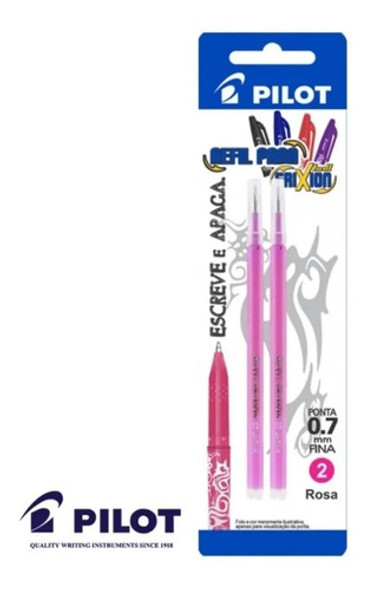 Refil Para Caneta Pilot Frixion Ball Apaga Com Calor Rosa 0