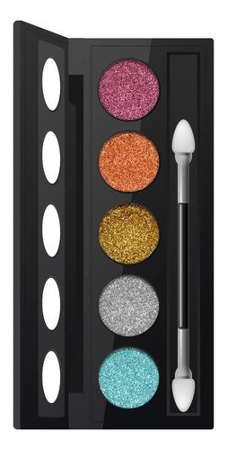 Maquillaje Glitter Quinteto Compacto De Glitter Xulu Z133 0