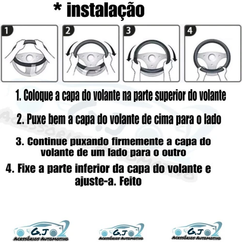 Capa De Volante Azul Liso P/ I30 2008 2012 1