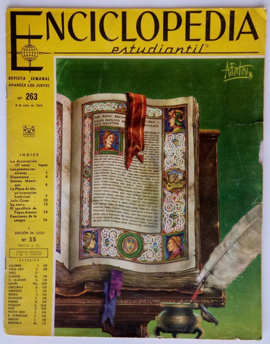 Revista Semanal Enciclopedia Estudiantil Nro. 263 Año 1965 0