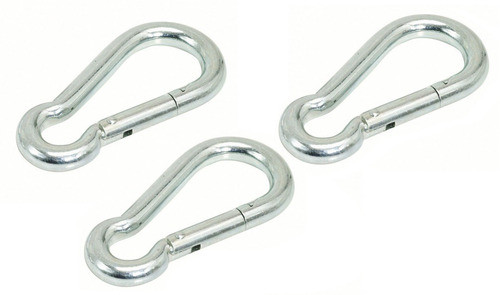 Set X 3 Mosqueton Acero Tipo Bombero N° 8 Hasta 225 Kg 8x80 0