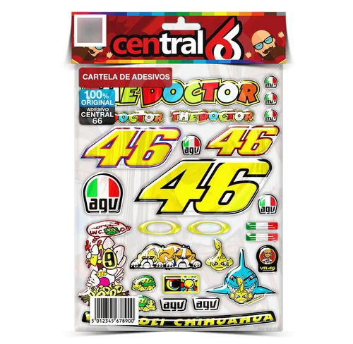 Cartela Valentino Amazonas Ame-150 Tc 24 Adesivos Resi 0