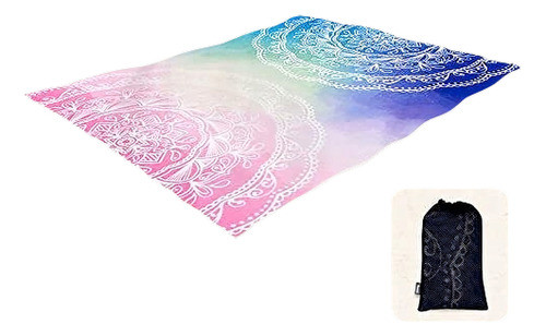 Design Manta Playa Color Arena Mandalabluepink 0