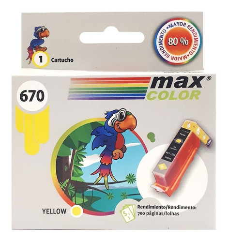 Cartucho Maxcolor Mci-116a Amarillo Compatible Hp Febo 0