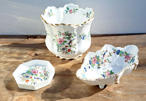 Piezas En Porcelana Aynsley England Pembroke Intacto 0