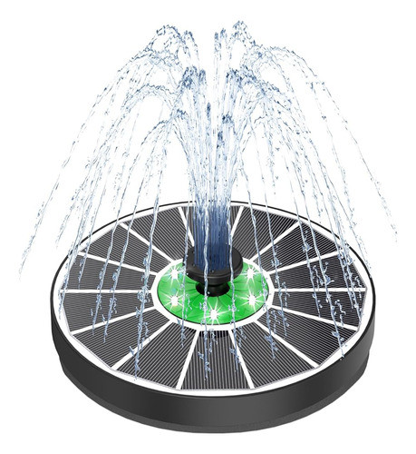 Yzert Fuente Solar Luces Blancas Vidrio, Fuente De Agua Sola 0