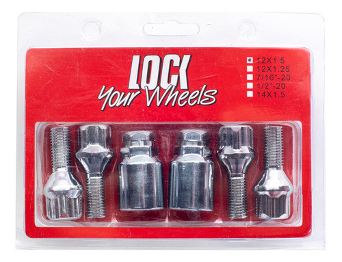 Kit Tuerca Bulon Antirrobo Para Chevrolet Astra Agile Celta 0