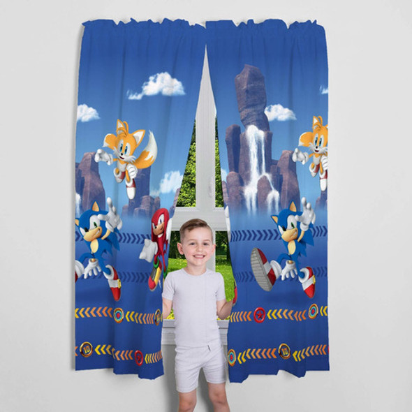 Sonic The Hedgehog - Juego De Cortinas Para Ventana De Habit 1