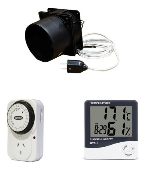 Accesorios Indoor Cooler Tobera 4p Timer Termohigrometro 0