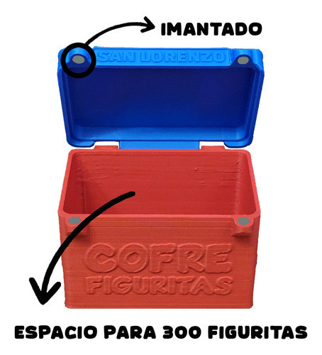 Caja Para Guardar Figuritas San Lorenzo - Deckbox 3d 1